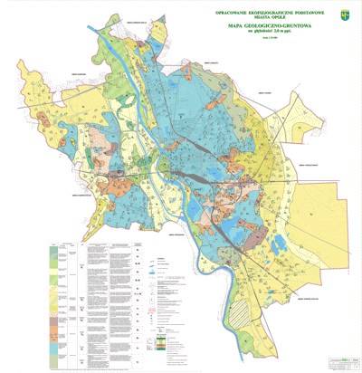 ekofizjografia opole mapa geologiczno gruntowa